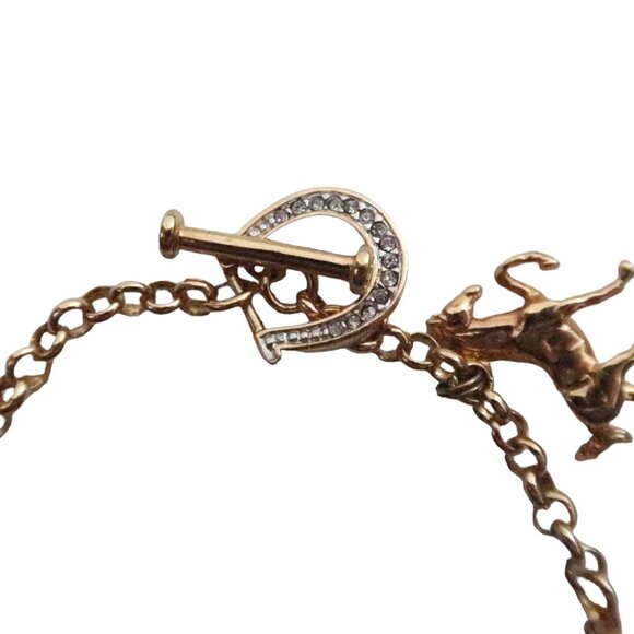 DANBURY MINT Equestrian Horse charm bracelet - Picture 2 of 7